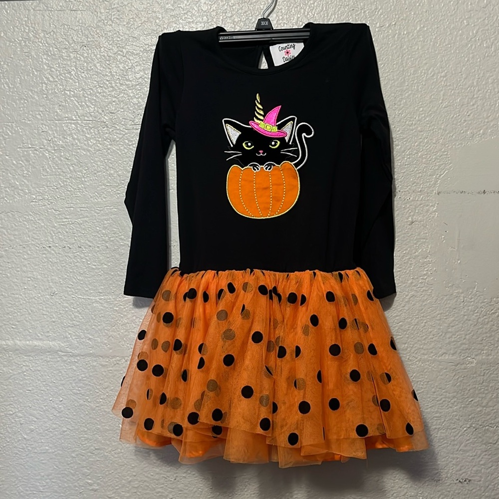 Girls Counting Daisies Two Pieces Halloween Outfit